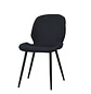 Silla Manicure Profesional Tapizada en Lino con Patas Negras - Miniatura 5