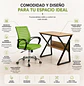 Set Escritorio Oficina Moderno con Silla SemiErgonómica con Ruedas - Miniatura 2
