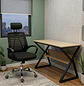 Set Escritorio Industrial con Silla de Oficina con Ruedas - Miniatura 1