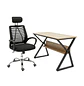 Set Escritorio Industrial con Silla de Oficina con Ruedas - Miniatura 3