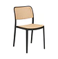 Comedor MDF Laminado con 6 Sillas Negras Estilo Ratán - Miniatura 5