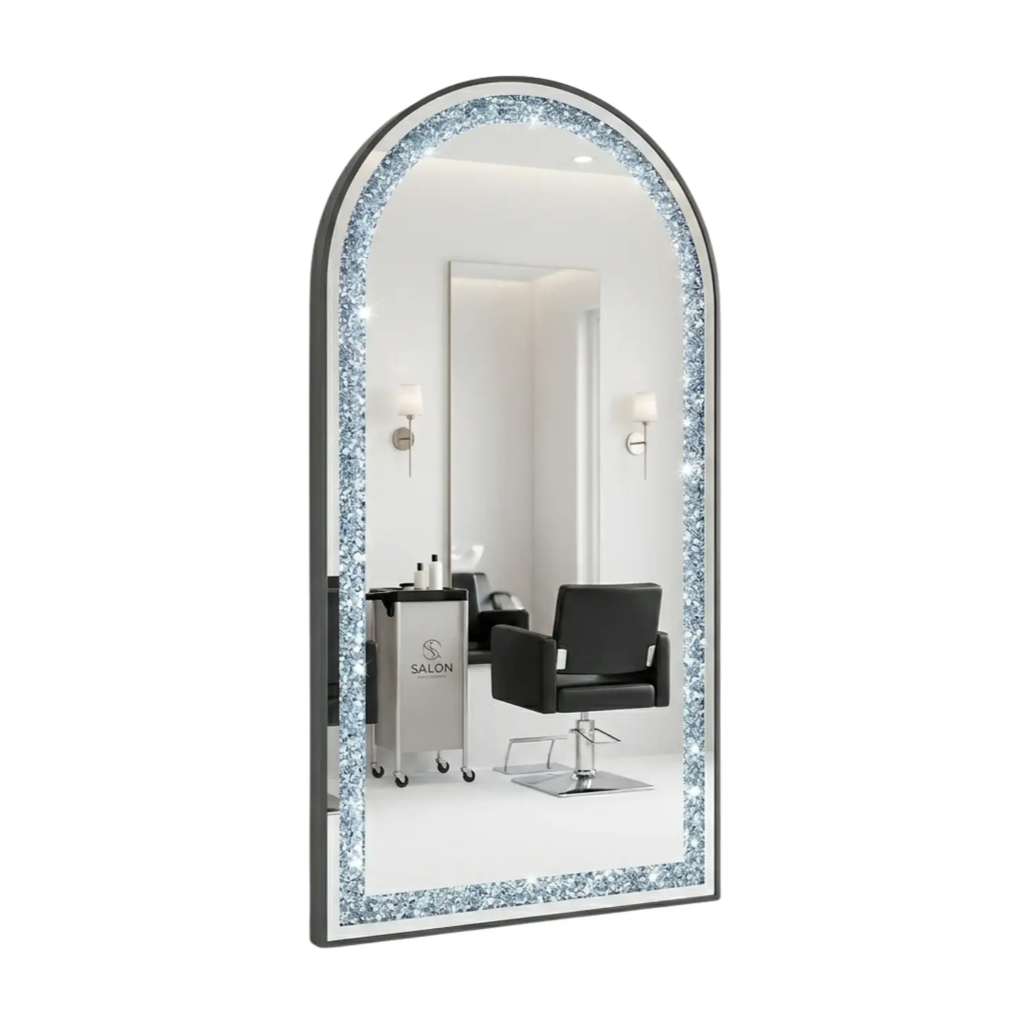 Espejo Decorativo LED de Cuerpo Completo con Pedrería 170x70 cm 6