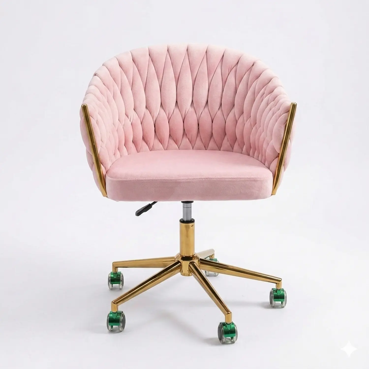 Silla Manicure Profesional Velvet Giratoria para Uñas y Salón de Belleza 6