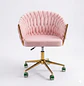 Silla Manicure Profesional Velvet Giratoria para Uñas y Salón de Belleza - Miniatura 6