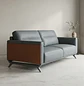 Juego de Living Gris Moderno 3 Piezas Sofá 2 Cuerpos y 2 Sillones - Miniatura 3