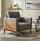 Juego de Living Gris Moderno 3 Piezas Sofá 2 Cuerpos y 2 Sillones - Miniatura 4