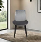 Silla Comedor Oslo Velvet Patas Negras - Miniatura 4