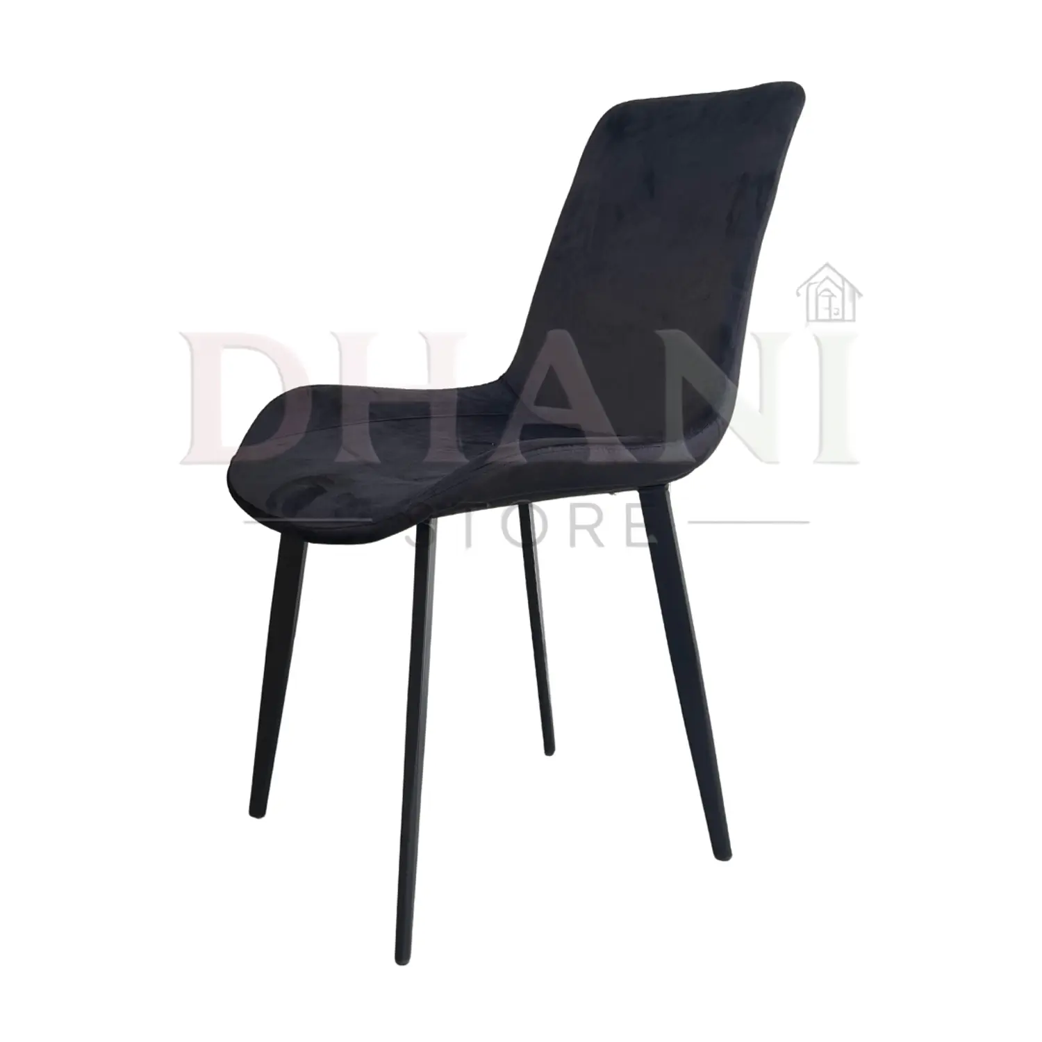Silla Comedor Oslo Velvet Patas Negras 12