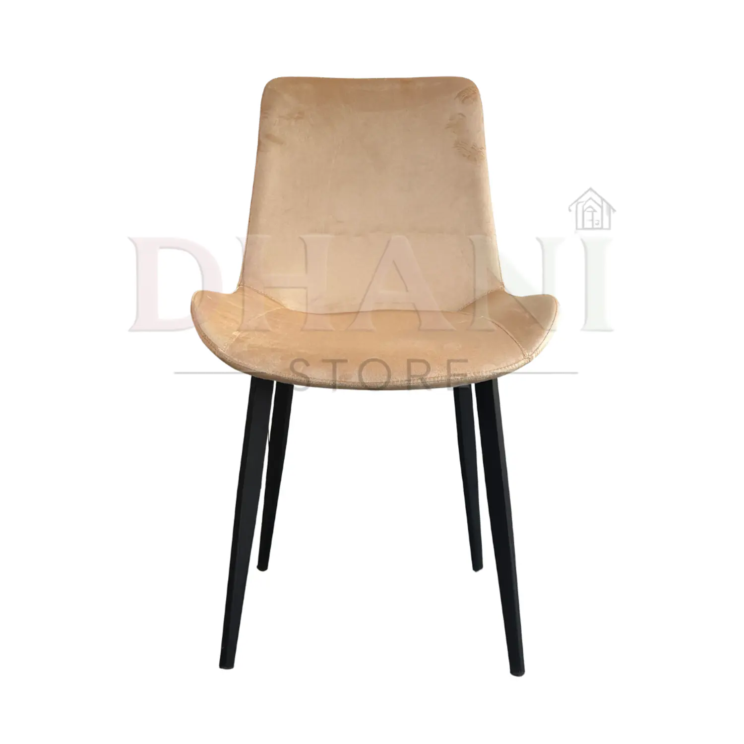 Silla Comedor Oslo Velvet Patas Negras 2