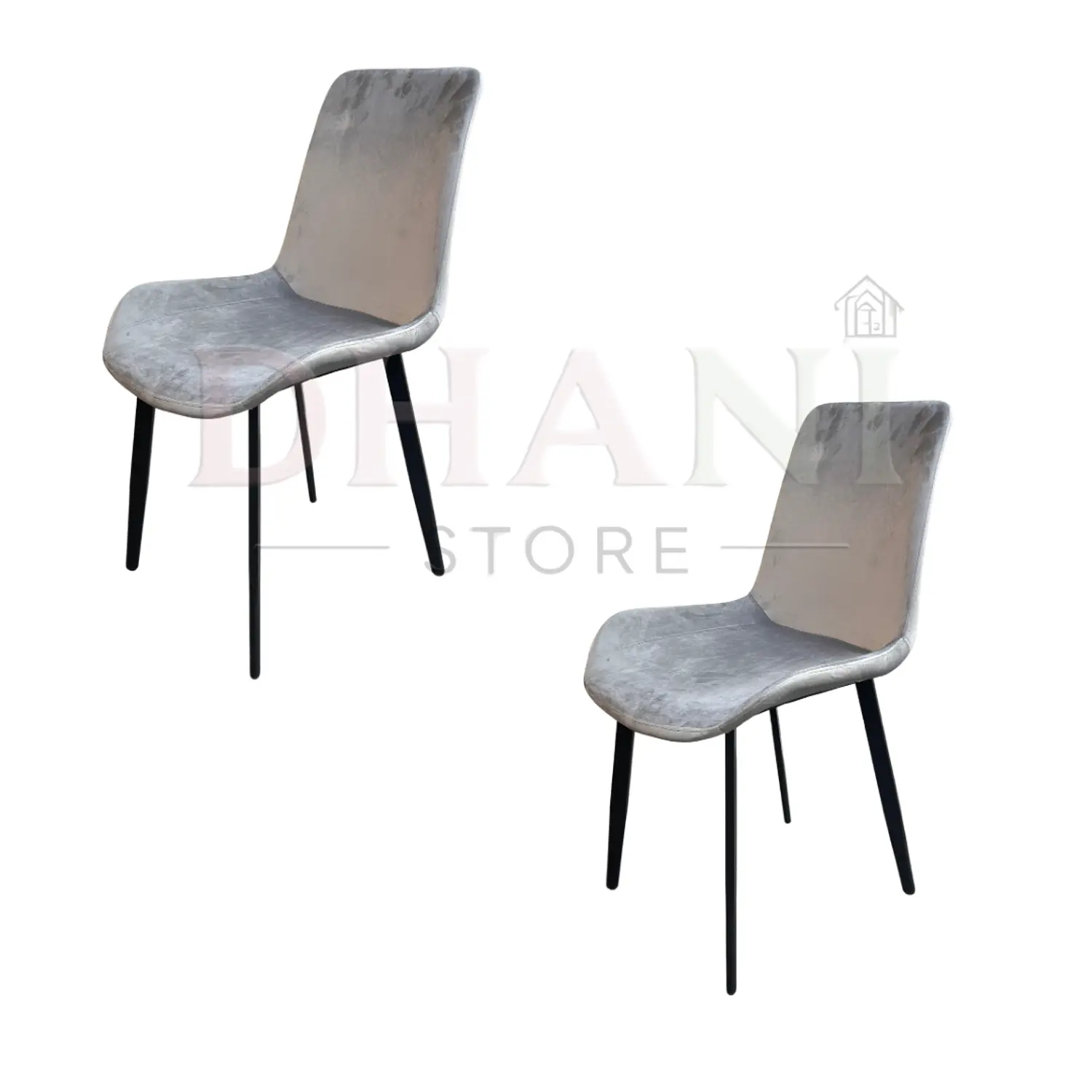 Set de 2 Sillas Oslo Velvet Pata Negra para Comedor 3
