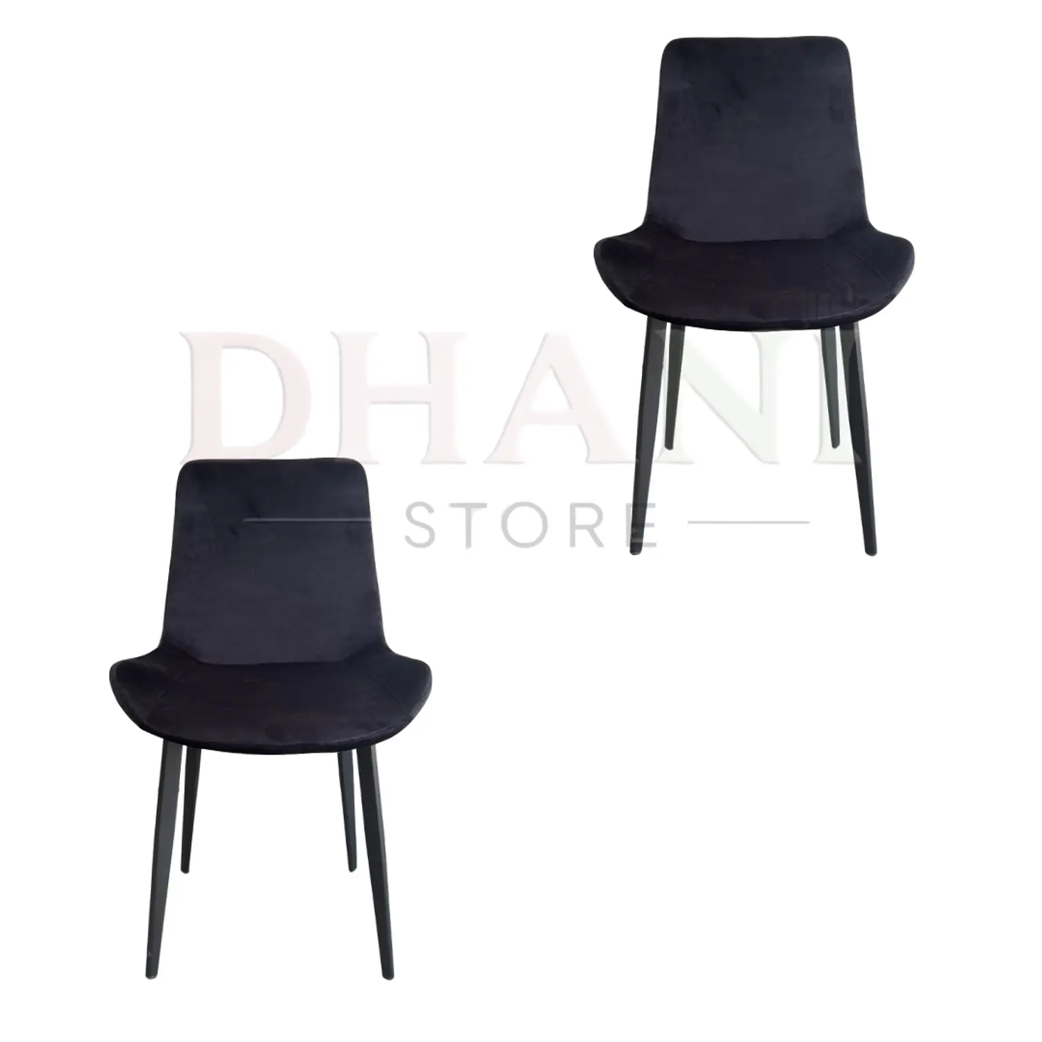 Set de 2 Sillas Oslo Velvet Pata Negra para Comedor 9