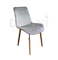 Silla Comedor Oslo Velvet Patas Doradas Moderna - Miniatura 4