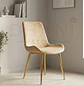 Silla Comedor Oslo Velvet Patas Doradas Moderna - Miniatura 6