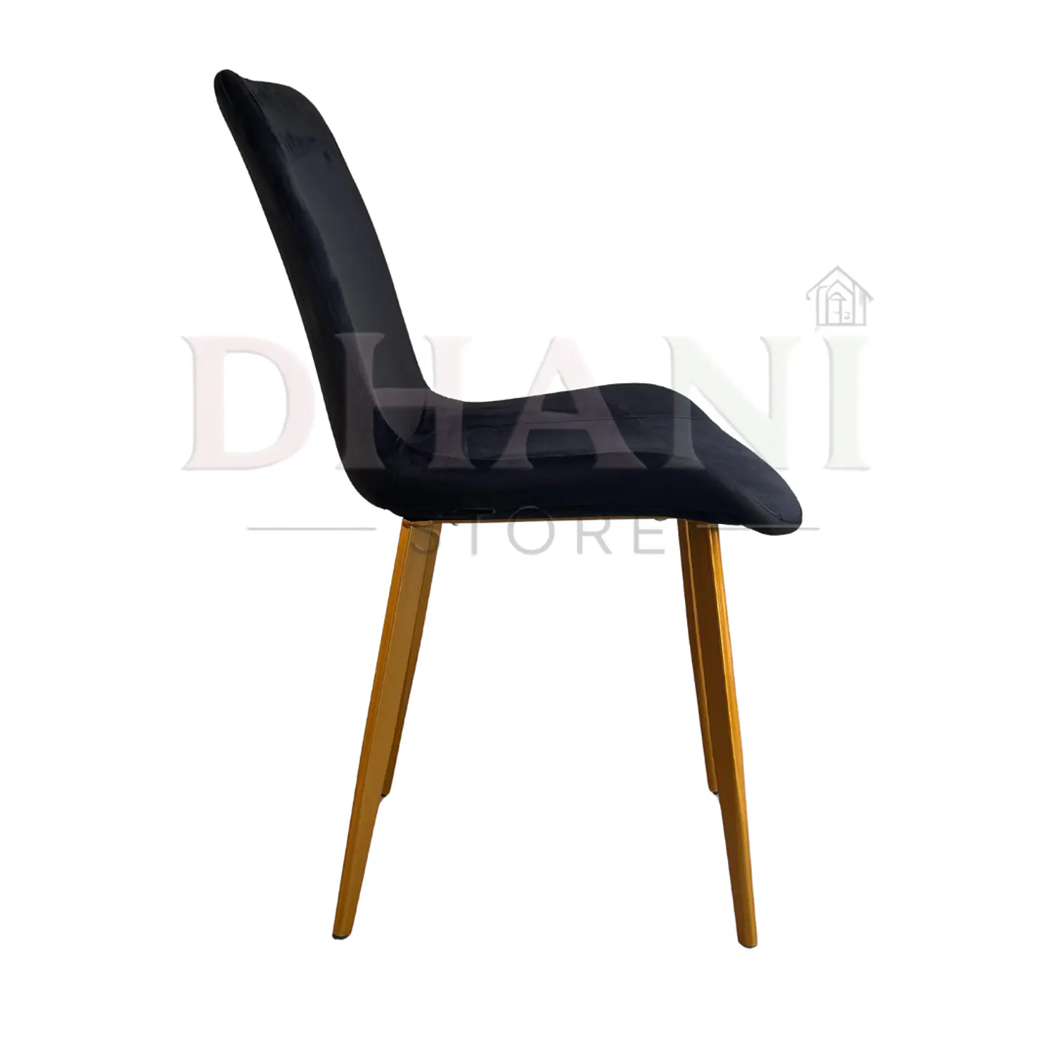 Silla Comedor Oslo Velvet Patas Doradas Moderna 12