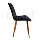 Silla Comedor Oslo Velvet Patas Doradas Moderna - Miniatura 12