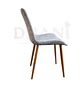 Silla Comedor Oslo Velvet Patas Doradas Moderna - Miniatura 5