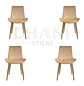 Set 4 Sillas Oslo Velvet Patas Doradas para Comedor - Miniatura 3