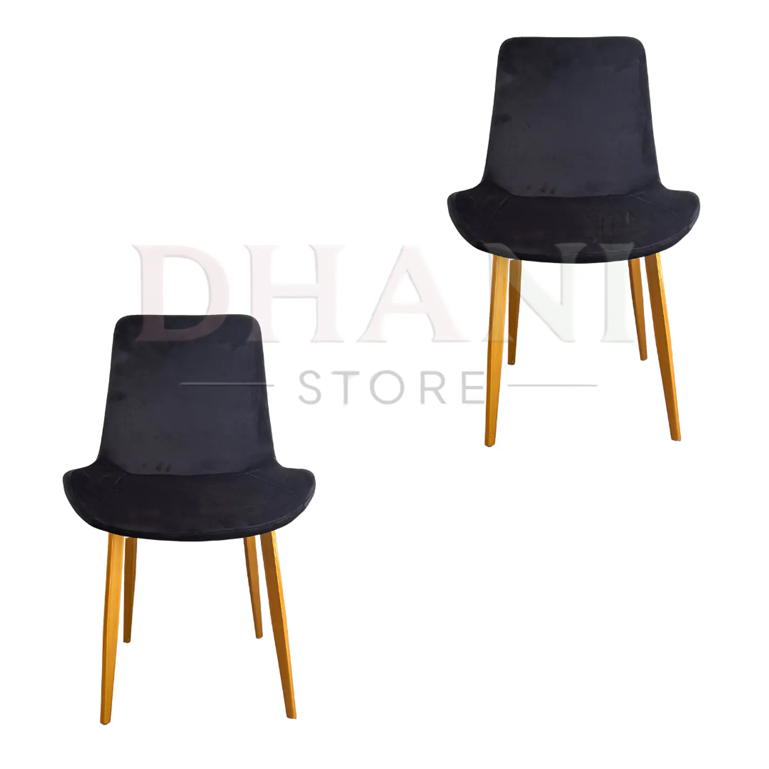 Set de 2 Sillas Oslo Velvet con Patas Doradas para Comedor 3
