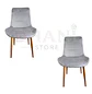 Set de 2 Sillas Oslo Velvet con Patas Doradas para Comedor - Miniatura 6