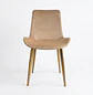 Set de 6 Sillas Oslo Velvet con Patas Doradas para Comedor - Miniatura 3