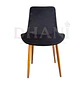 Set de 6 Sillas Oslo Velvet con Patas Doradas para Comedor - Miniatura 5