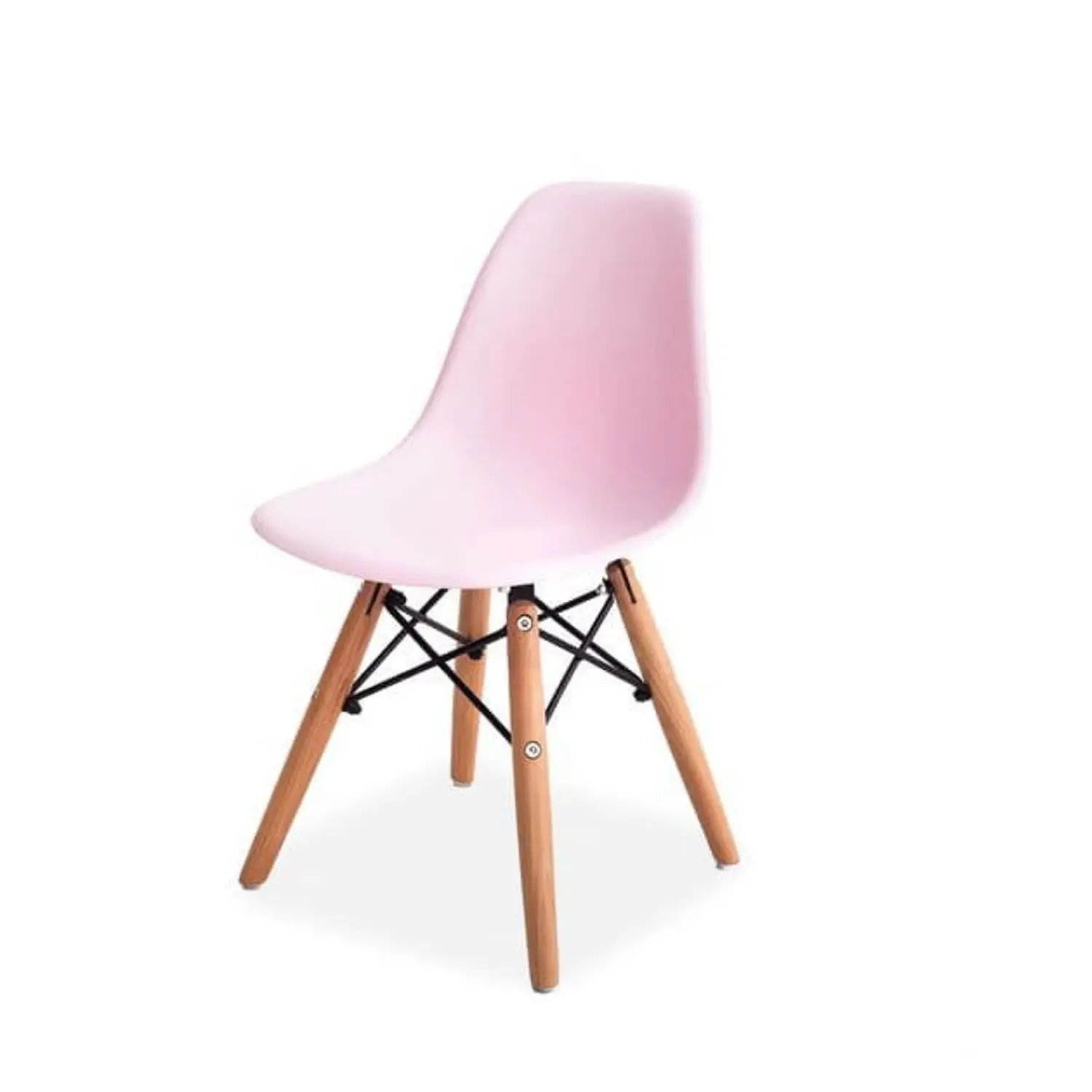 Silla Eames Kids de Polipropileno con Patas de Madera 5
