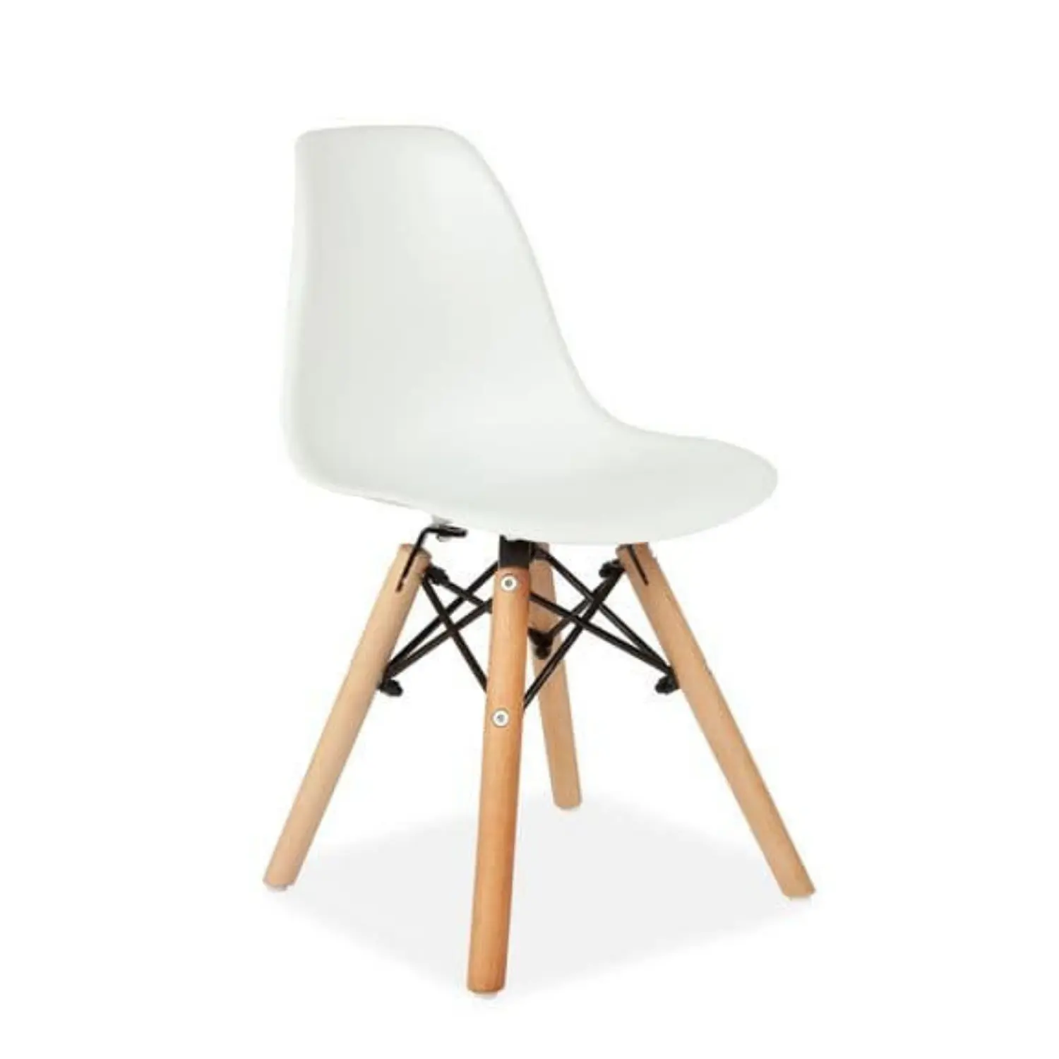 Silla Eames Kids de Polipropileno con Patas de Madera 3