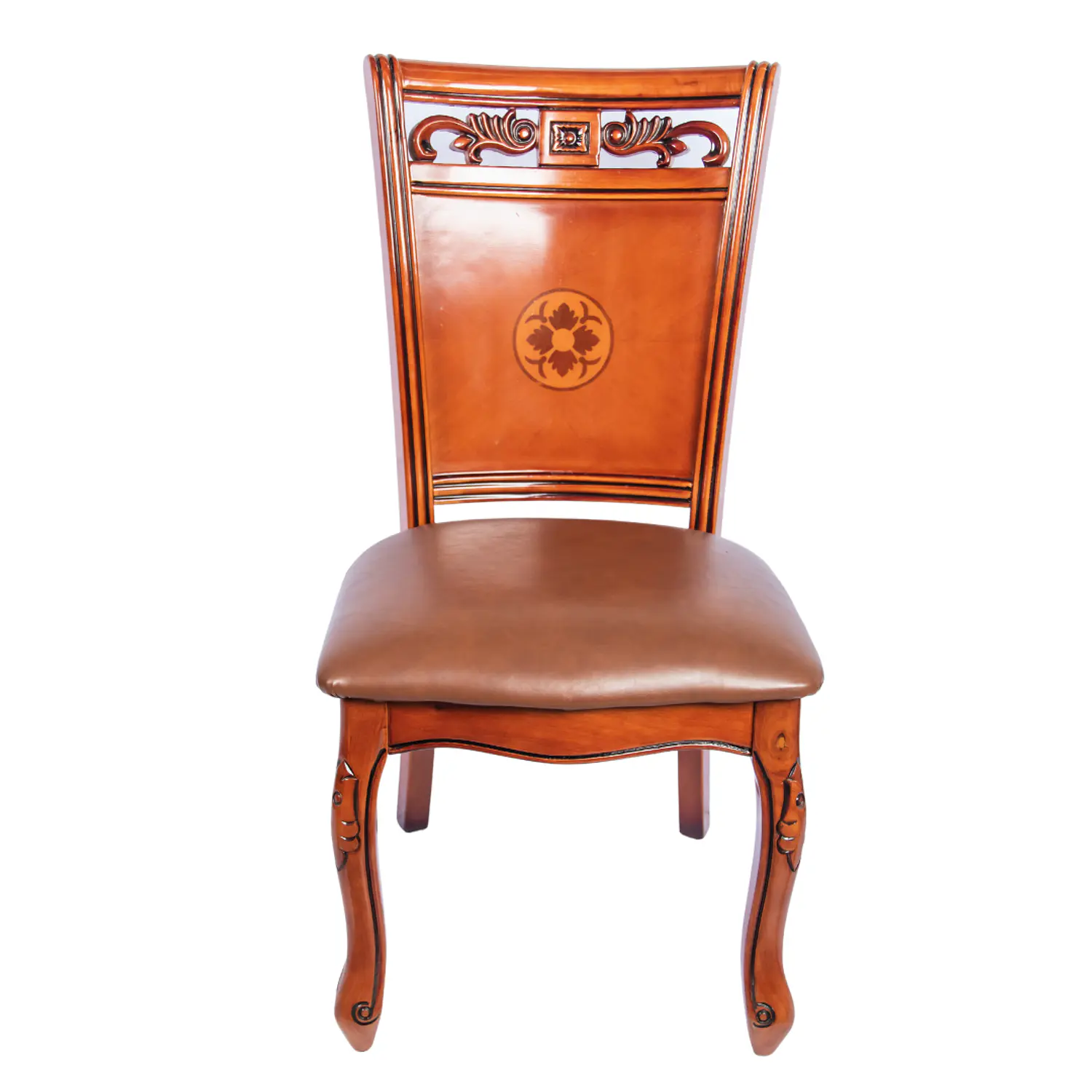 Set de 6 Sillas Verona de Comedor Caoba Talladas Clásicas 3