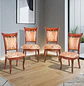 Set de 4 Sillas de Comedor Leticia de Madera Estampadas - Miniatura 1
