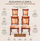Set de 4 Sillas de Comedor Leticia de Madera Estampadas - Miniatura 2