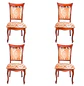 Set de 4 Sillas de Comedor Leticia de Madera Estampadas - Miniatura 3