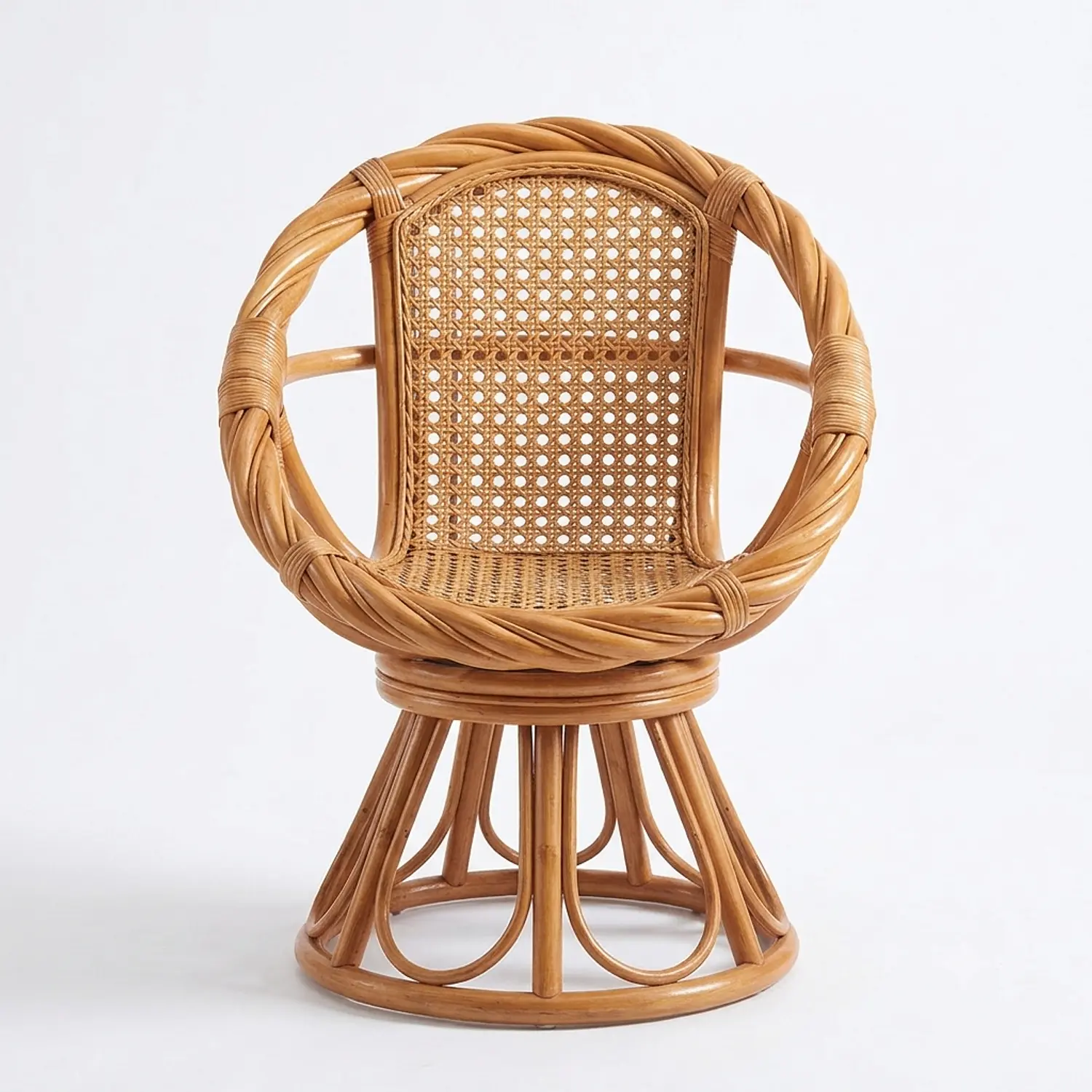 Silla de Ratán Zambia Natural Tejida para Living y Terraza 3