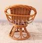 Silla de Ratán Zambia Natural Tejida para Living y Terraza - Miniatura 4