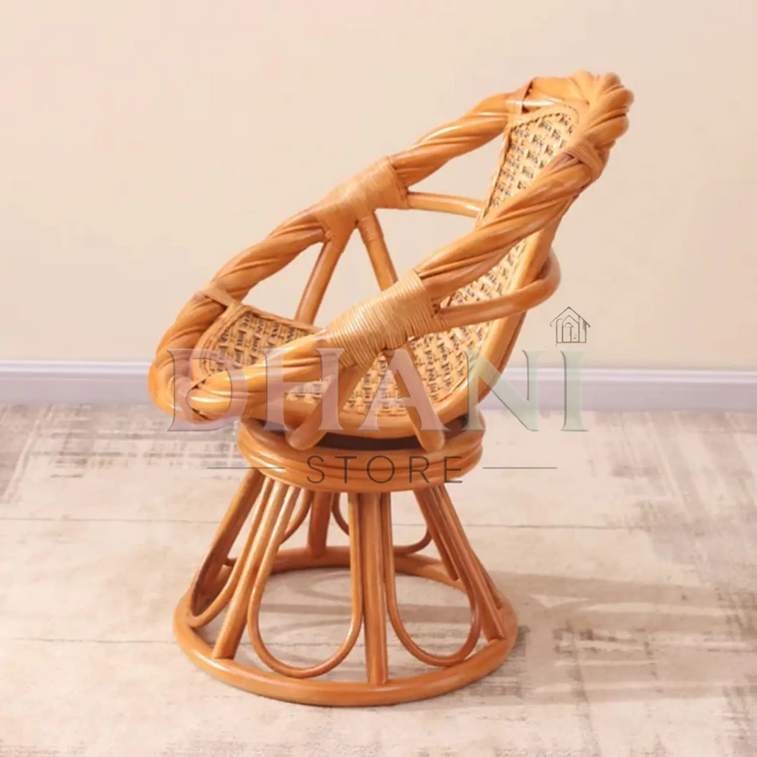Silla de Ratán Zambia Natural Tejida para Living y Terraza 5