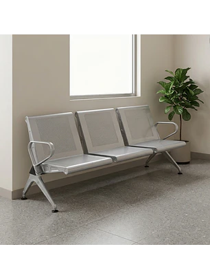Banca de Espera Hannover 3 Puestos Metal Nova