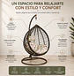 Silla Colgante Amarilis de Ratán Sintético para Terraza y Jardín - Miniatura 2