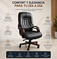 Silla Gerencial Monopoli Capitoné Cuero - Miniatura 2