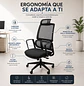 Silla de Oficina Profesional Ergonómica Ejecutiva con Respaldo Alto y Apoyacabeza - Miniatura 2