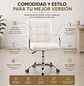 Silla de Manicure Valencia Giratoria Blanca con Ruedas - Miniatura 2