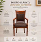 Sitial Bélgica Para Comedor Madera Americana - Miniatura 2