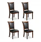 Set 4 Sillas de Comedor Lisboa Madera Americana y Ecocuero - Miniatura 3
