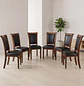 Set 6 Sillas de Comedor Lisboa en Madera Americana y Ecocuero - Miniatura 1