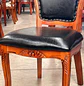 Silla de Comedor Berlín de Madera Americana y Ecocuero Negro - Miniatura 4