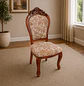 Silla Clásica Florencia de Madera Tallada con Tapiz Floral - Miniatura 1