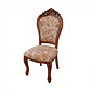 Set de 4 Sillas Clásicas Florencia Madera Tallada Tapiz Floral - Miniatura 4