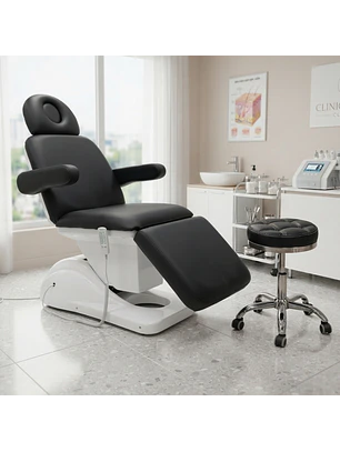 Set Camilla Sillón Cosmetológico Eléctrica y Banquito Hidráulico