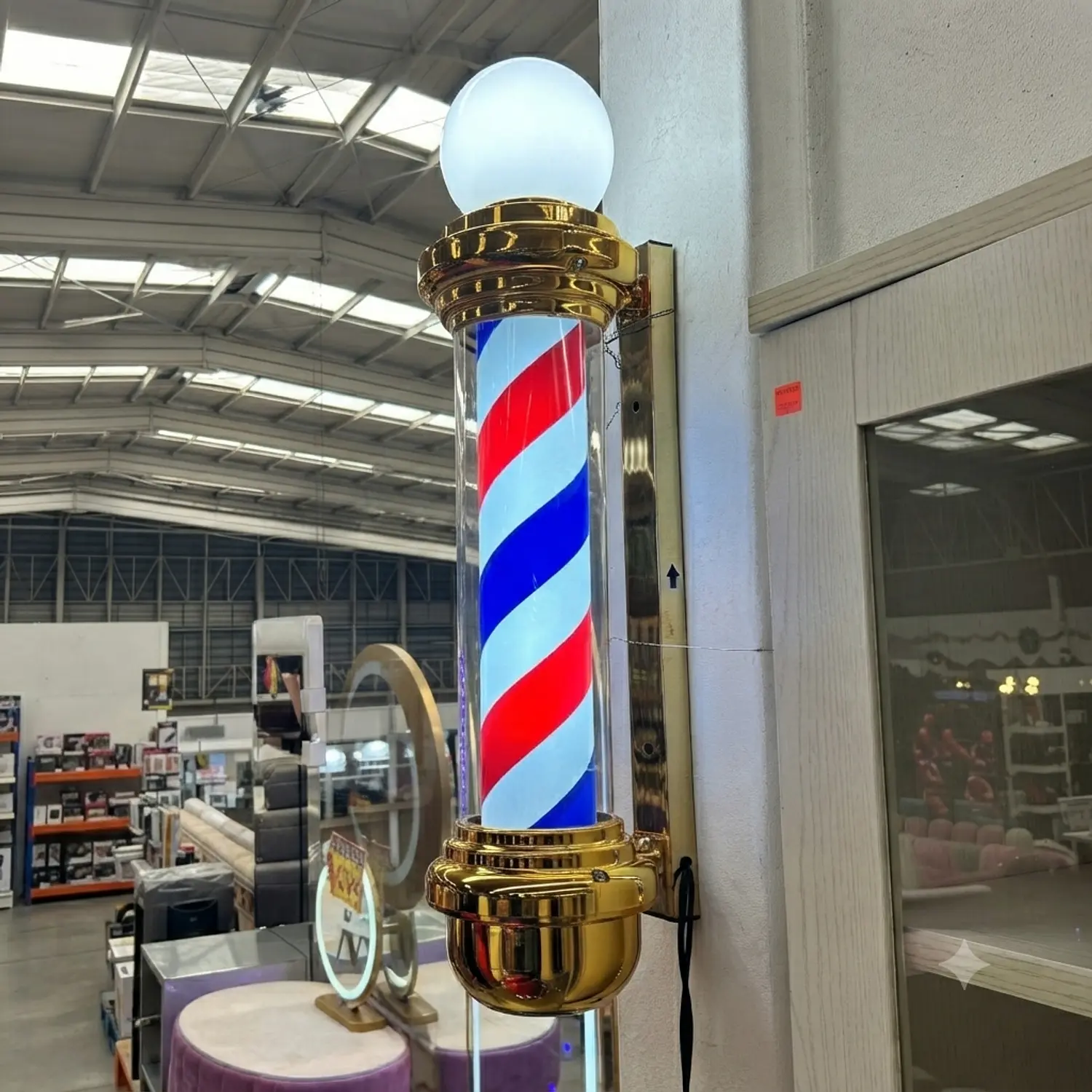 Poste de Luz Mérida Circular LED Barber Pole 6