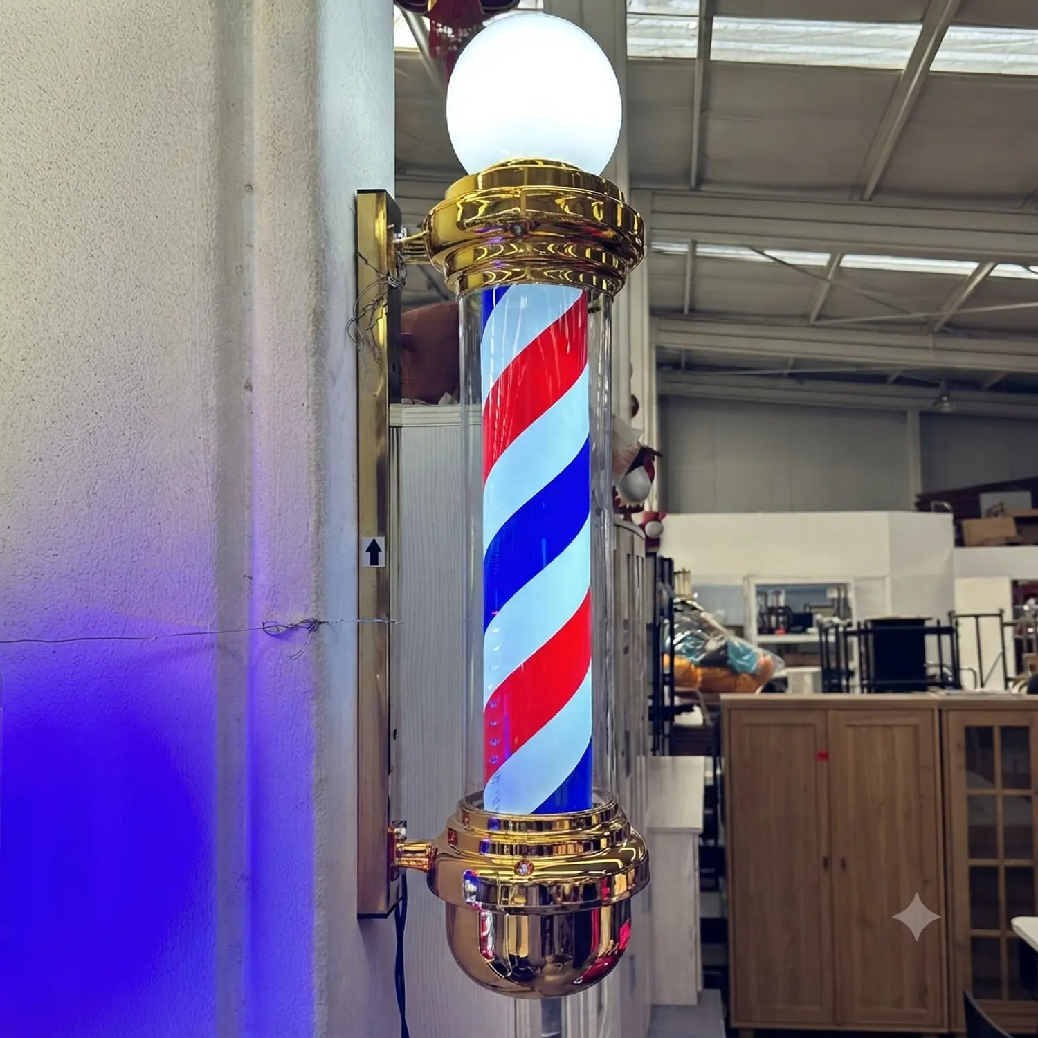 Poste de Luz Mérida Circular LED Barber Pole 7