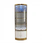 Mueble de Exhibición Blanco con Dorado Para Salón de Belleza o Bar - Miniatura 3