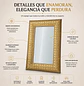 Espejo de Pared Oviedo Rectangular Dorado Ornamental - Miniatura 2